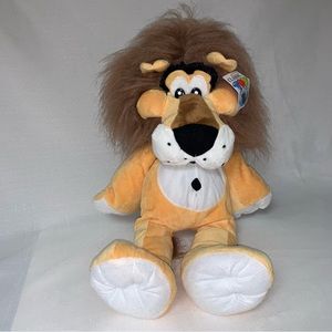 NWT Lion Plush Stuffed Animal Soft Fuzzy Hair Jungle King Child Kids Toy Doll